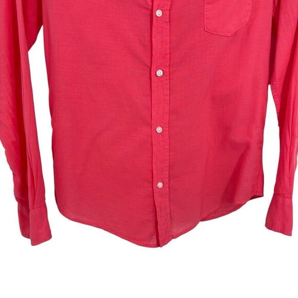 Frank & Eileen Barry Button Front Long Sleeve Blouse Pink Size Small - Picture 4 of 7